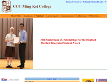 Tablet Screenshot of cccmkc.edu.hk